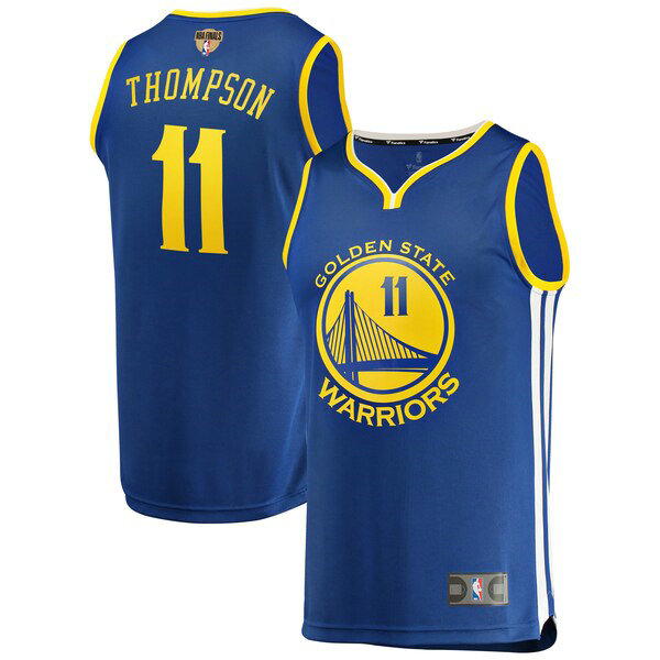 Maillot Golden State Warriors Homme Klay Thompson 11 Icon Edition Bleu